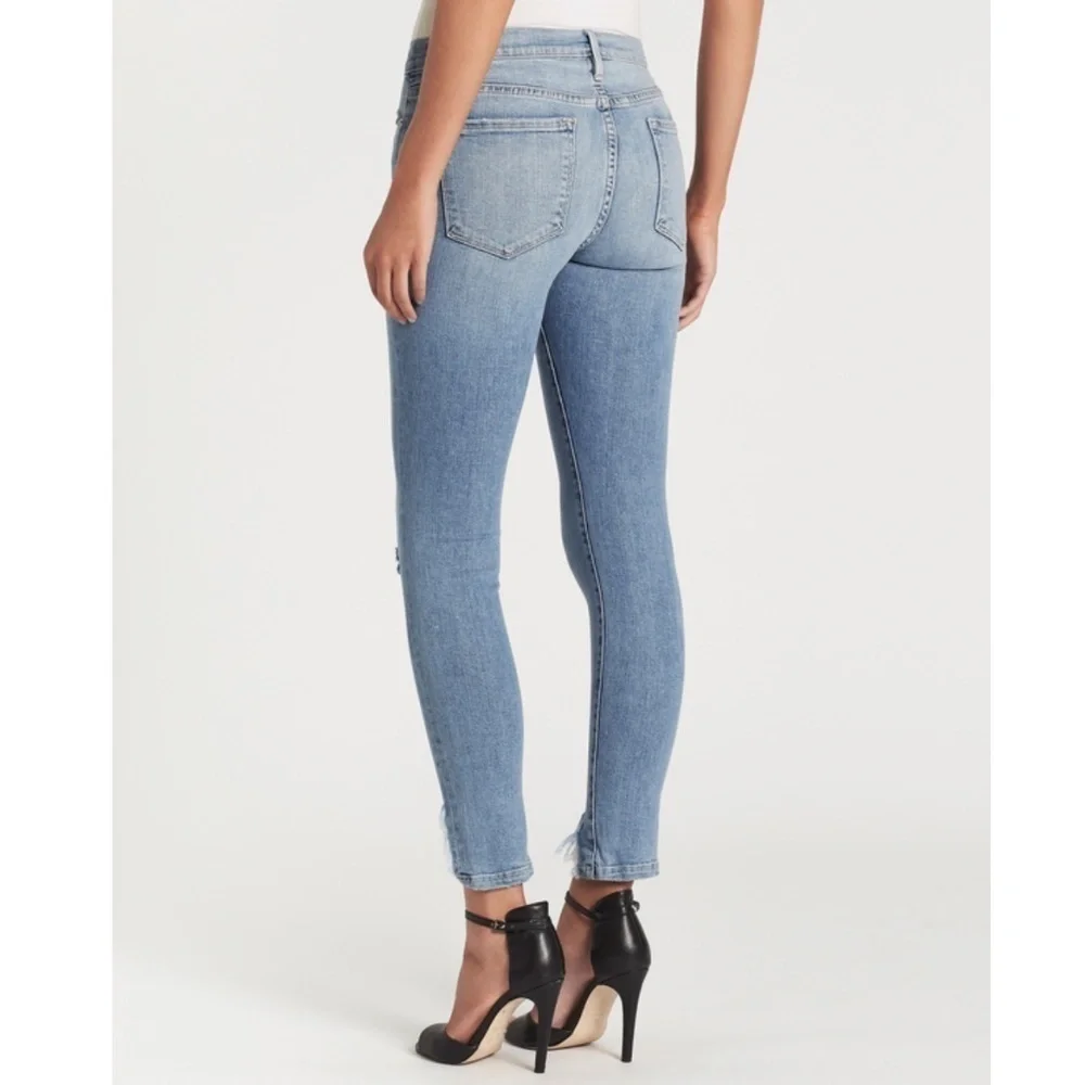 Frame DENIM Le Skinny De Jeanne Side Fray in Scampi  - 24 - Picture 3 of 14